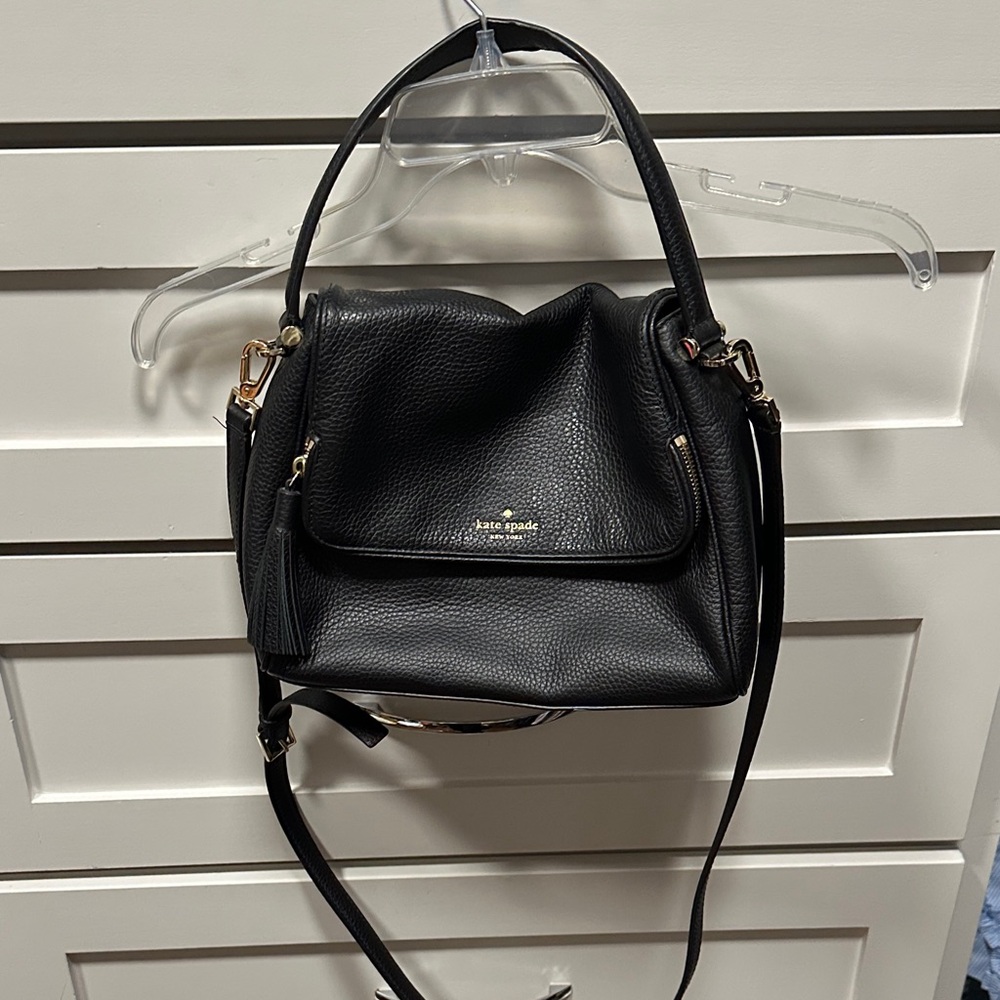 Kate Spade Black Leather Crossbody Bag
